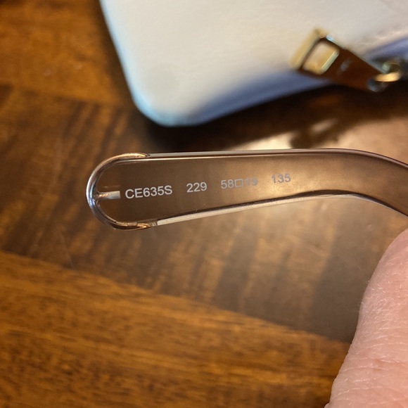 NWOT Chloe Rose Gold Clear CE635S Sunglasses with Case - Picture 9 of 10